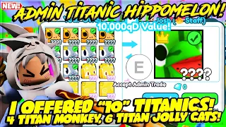 I FINALLY GOT my *FIRST REAL ADMIN SECRET PET* "FIRST TITANIC HIPPOMELON!!🍉 OR Not ❓ PET SIMULATOR X