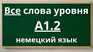 ВСЕ СЛОВА УРОВНЯ A1.2 - 📢 НЕМЕЦКИЙ ЯЗЫК 🇩🇪 С ПРИМЕРАМИ ПРОСТЫХ ПРЕДЛОЖЕНИЙ