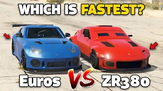 GTA 5 ONLINE - EUROS VS ZR380 (WHICH IS FASTEST?)