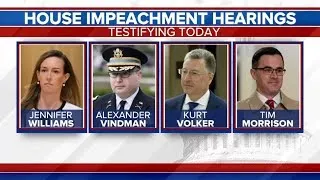 RAW: White House officials testify in 2nd week of public impeachment hearings I ABC7