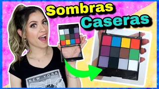 COMO HACER SOMBRAS DE OJOS CASERA | PALETA DE SOMBRAS CASERA | NatyGloss