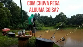 Pescaria em Pesqueiros #3 - Pesqueiro Joapiranga - Na chuva dá pra pescar?