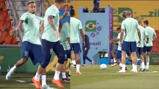 Thiago Silva, Neymar in Brazil 🇧🇷 Final Training Ahead of Serbia 🇷🇸 Match, Qatar 2022 World Cup