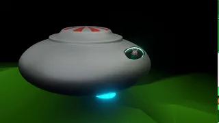 UFO animated in Blender