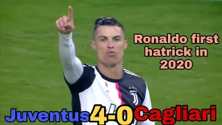 Juventus vs Cagliari (4-0) | Ronaldo first hatrick in 2020 | Highlights