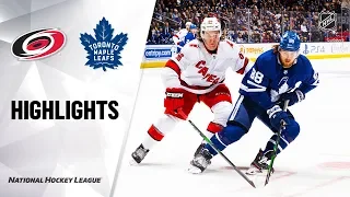 NHL Highlights | Hurricanes @ Maple Leafs