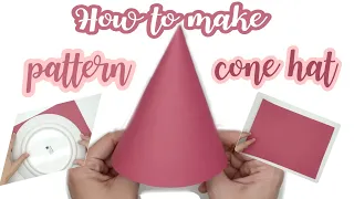 How to make pattern cone hat . DIY party hat . | CHIRA Design | EP. 105