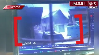 CCTV footage emerges of Pulwama terror attack where one police personnel was martyred.