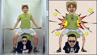 PSY - GANGNAM STYLE - DRAWING MEME | HEAR