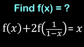 Solving a Tricky Functional Equation | Math Olympiad Prep!