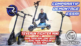 Trottinette TEVERUN FIGHTER MINI unboxing et comparatif DUALTRON POP Vs DUALTRON MINI Vs BLADE MINI