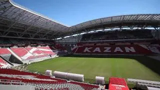 Поле стадиона "Казань-Арена" готовят к матчу Россия-Словакия