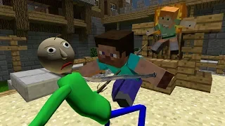 Baldi's basics ragdolls.Baldi in Minecraft [2] Baldi fighting with Steve and Alex? by Cpt.Ragdoll