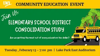 LWVRB School District Consolidation Study Presentation