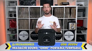 HeadacheSound Omni DVS Portable Turntable Review by Cool Hand Lex | #YCDP | Deckademics