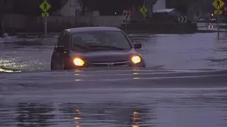 Heavy rainfall floods Sacramento area neighborhoods
