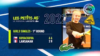 Les Petits As 2022 | Girls 1st Round | Alena Kovackova vs. Victoire Lansaman