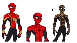 Spider-man No Way Home All Suits in Spectacular Spider-man Art Style