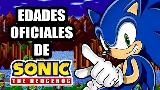 Las Edades Oficiales de los Personajes de Sonic The Hedgehog (Vídeo juegos) | Ryuko Shion