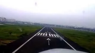 Juhu Airport Mumbai India - Landing on Runway 08