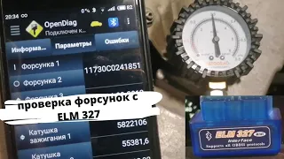 Проверка форсунок с ELM 327.