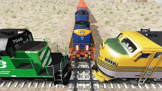 Realistic Train Crashes #14 - Beamng.Drive