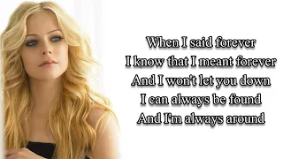Avril Lavigne ~ Won't Let You Go ~ lyrics