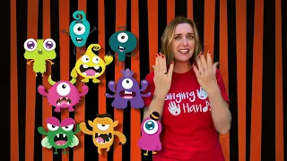 Makaton - TEN LITTLE MONSTERS - Singing Hands