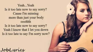 Sorry Lyrics - Justin Bieber(Tayler Buono Cover)