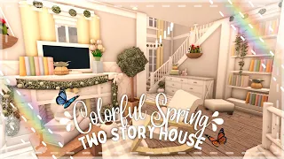 Hillside Colorful Spring Two Story Family House I Speedbuild and Tour - iTapixca Builds