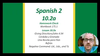 Spanish 2 10-2a