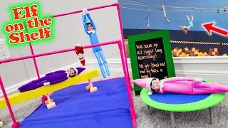 Trinity Backflips Off Zipline at Trampoline Park After Elf on the Shelf Gymnastics Party!!!