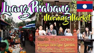 Luang Prabang Morning MARKET: SHOPPING & EATING LIKE LOCALS [I LOVE IT] & First Day in Vientiane