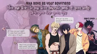 Asking MHA Boys To Kiss Their Favorite Part Of Your Body