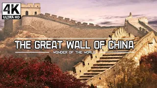 THE GREAT WALL OF CHINA IN 4K | Wonder of the World | Relaxing Music