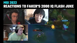 [Compilation] Casters & Streamers' reaction to Faker's crazy flash juke | MSI 2022 | T1 vs G2