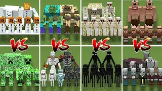 BOSS MOB ARMY TOURNAMENT | Minecraft Mob Battle