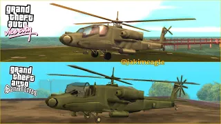 GTA Vice City vs GTA San Andreas (Hunter Comparison)