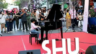 Beautiful in white song @ Valentine's Street Performance Piano Academy of Bangkok x SHU 11 Feb 2023