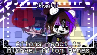 Aftons react to Michael Afton memes / Remake 🗿 / GCRV / FNAF