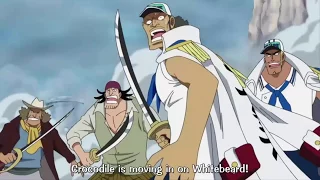 Luffy Saves Whitebeard from Crocodile - One Piece [ENG SUB]