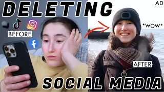 I DELETED SOCIAL MEDIA FOR A WEEK and this is what happened 😳 | NEW YEAR RESET