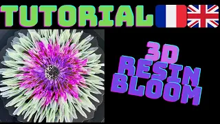 #16-3D RESIN BLOOM TUTORIAL #youtubevideo #arttutorial #tutoriel