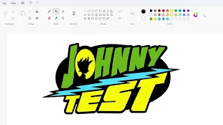 How to draw the Johnny Test logo using MS Paint | How to draw on your computer