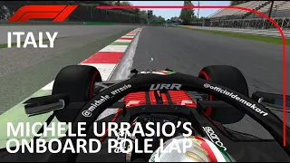 S4R13 - Michele Urrasio's Onboard Pole Lap - 2024 G4 Italian Grand Prix - rFactor