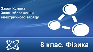 Урок №13. Закон Кулона. Закон збереження електричного заряду (8 клас. Фізика)