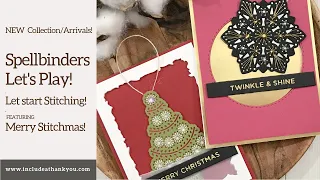 Spellbinders Merry Stitchmas Collection | NEW Release | Mandala and Tree Die Sets | Create a Pocket!