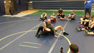 Double Leg leg pass with knee scoop finish