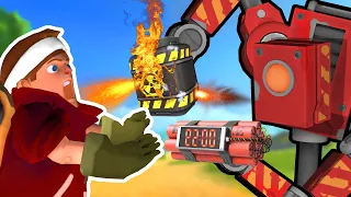 РОБОТ - НЯНЬКА НАКОРМИЛА МЕНЯ БОМБАМИ!!! Постройки от подписчиков в Scrap Mechanic