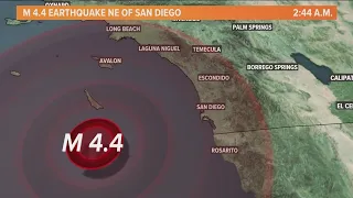 Did you feel it? Magnitude 4.4 earthquake hits off the coast of San Diego